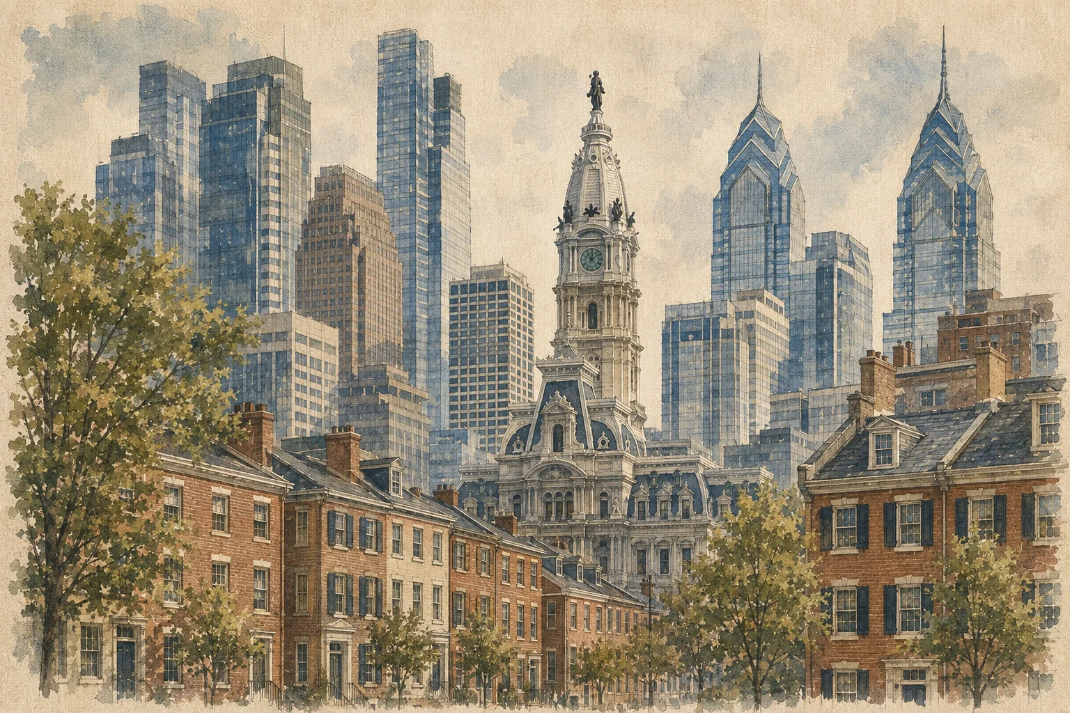 An illustration of Philadelphia Local Guide, Philadelphia