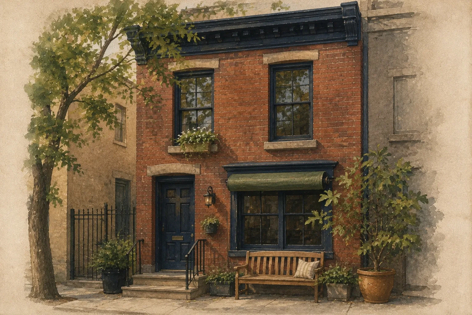 An illustration of East Passyunk, Philadelphia