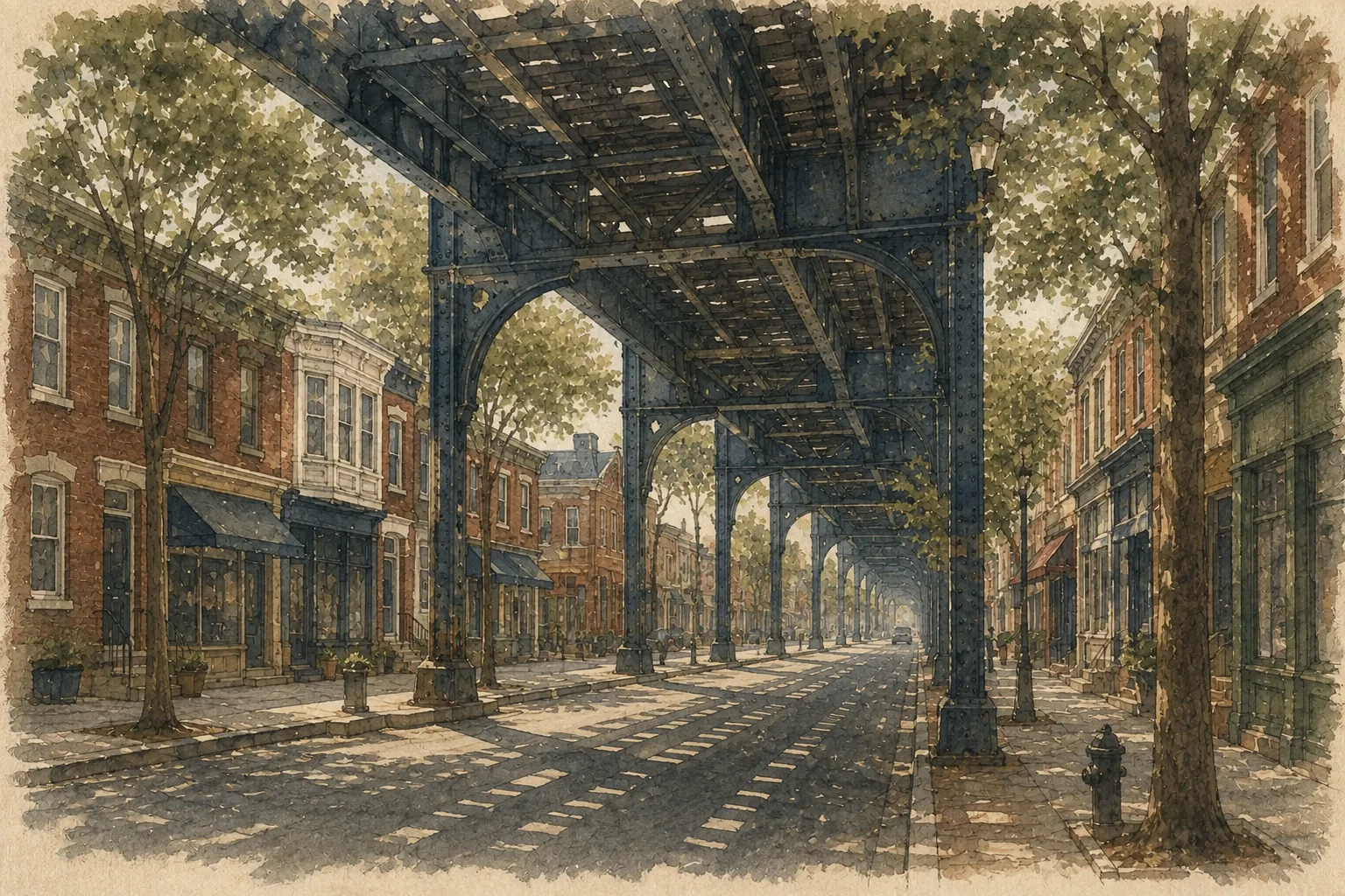 An illustration of Frankford, Philadelphia