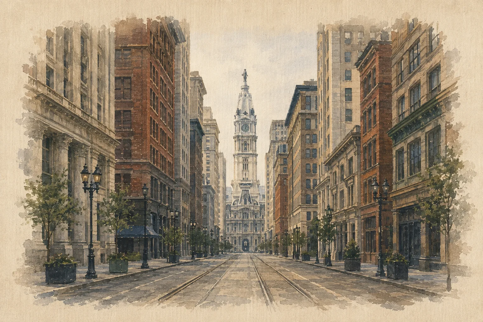 An illustration of Living in Philadelphia, Philadelphia