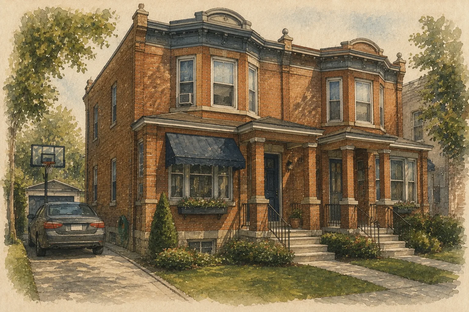 An illustration of Northeast Philadelphia, Philadelphia