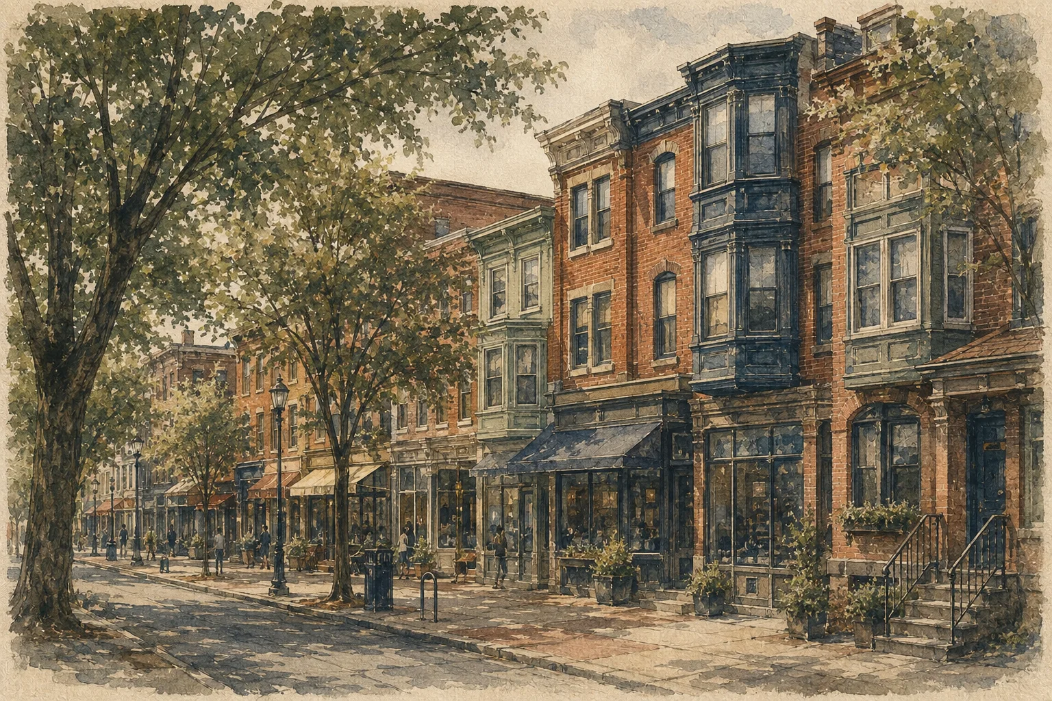 An illustration of Olney, Philadelphia
