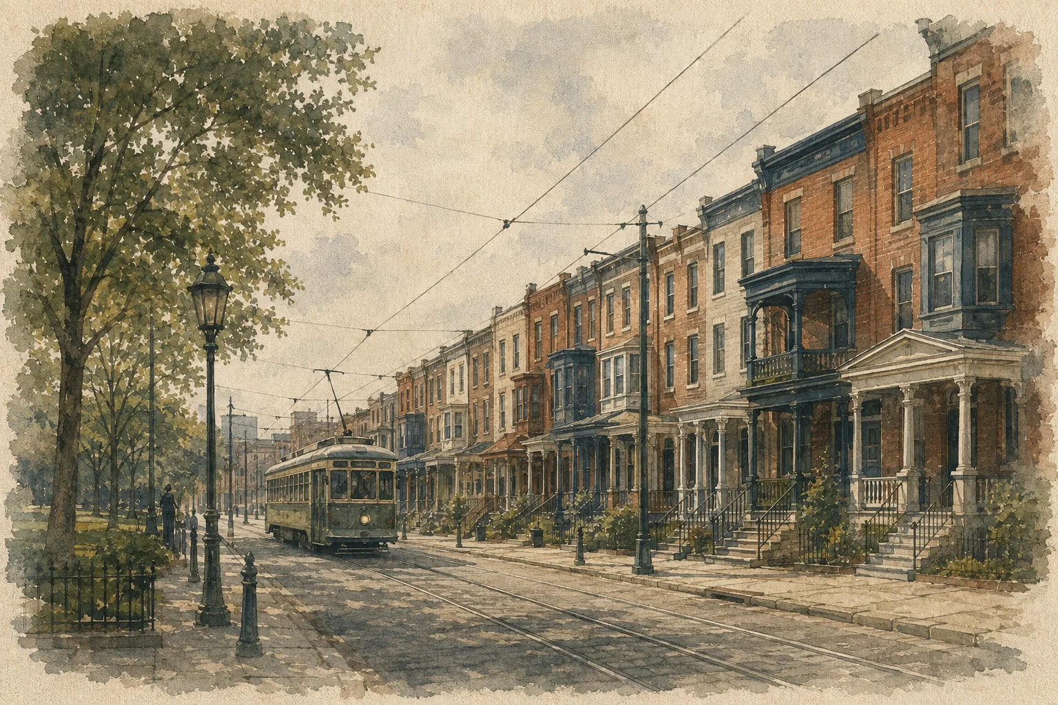 An illustration of Southwest Philadelphia, Philadelphia