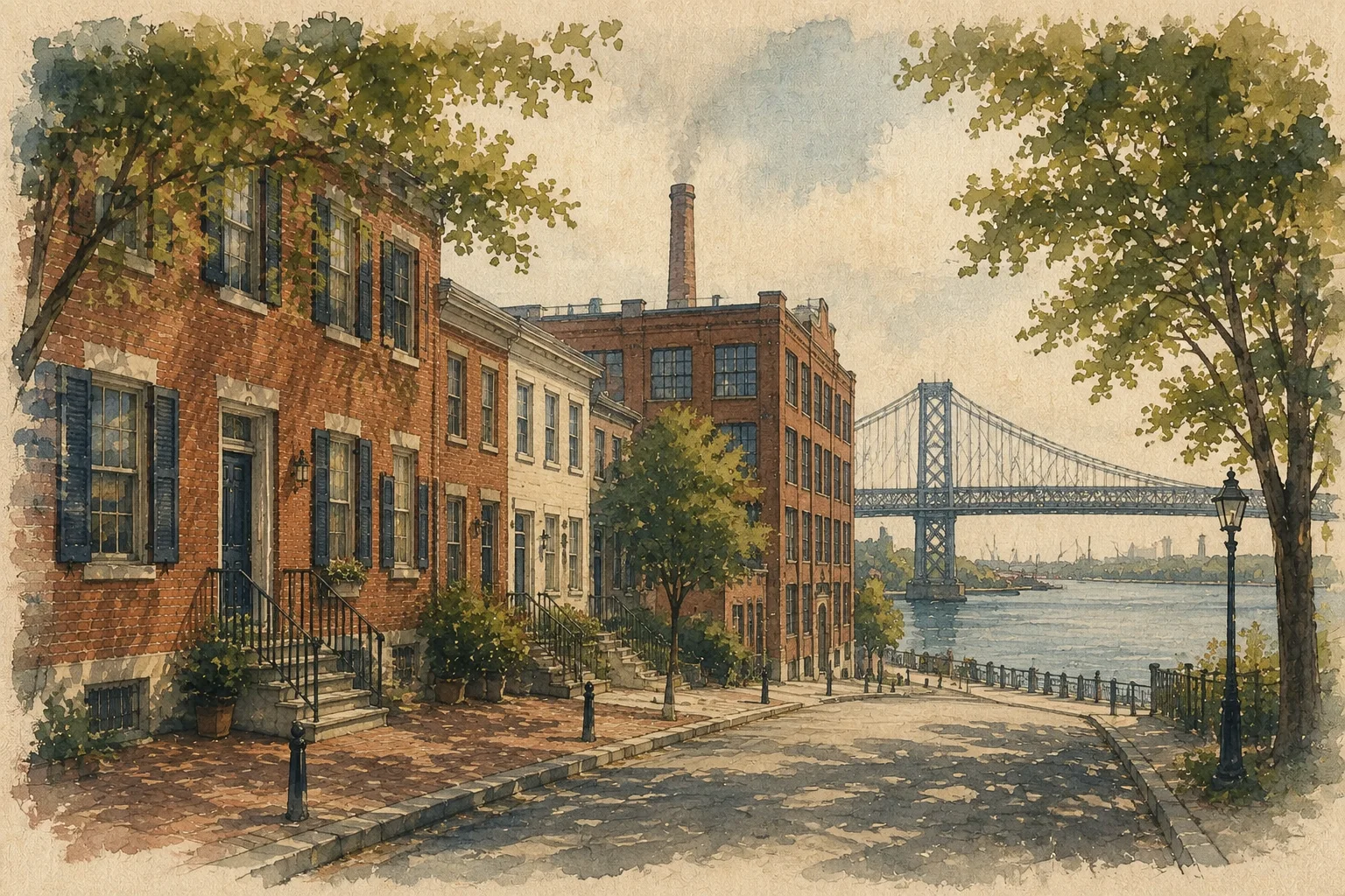 An illustration of Tacony, Philadelphia