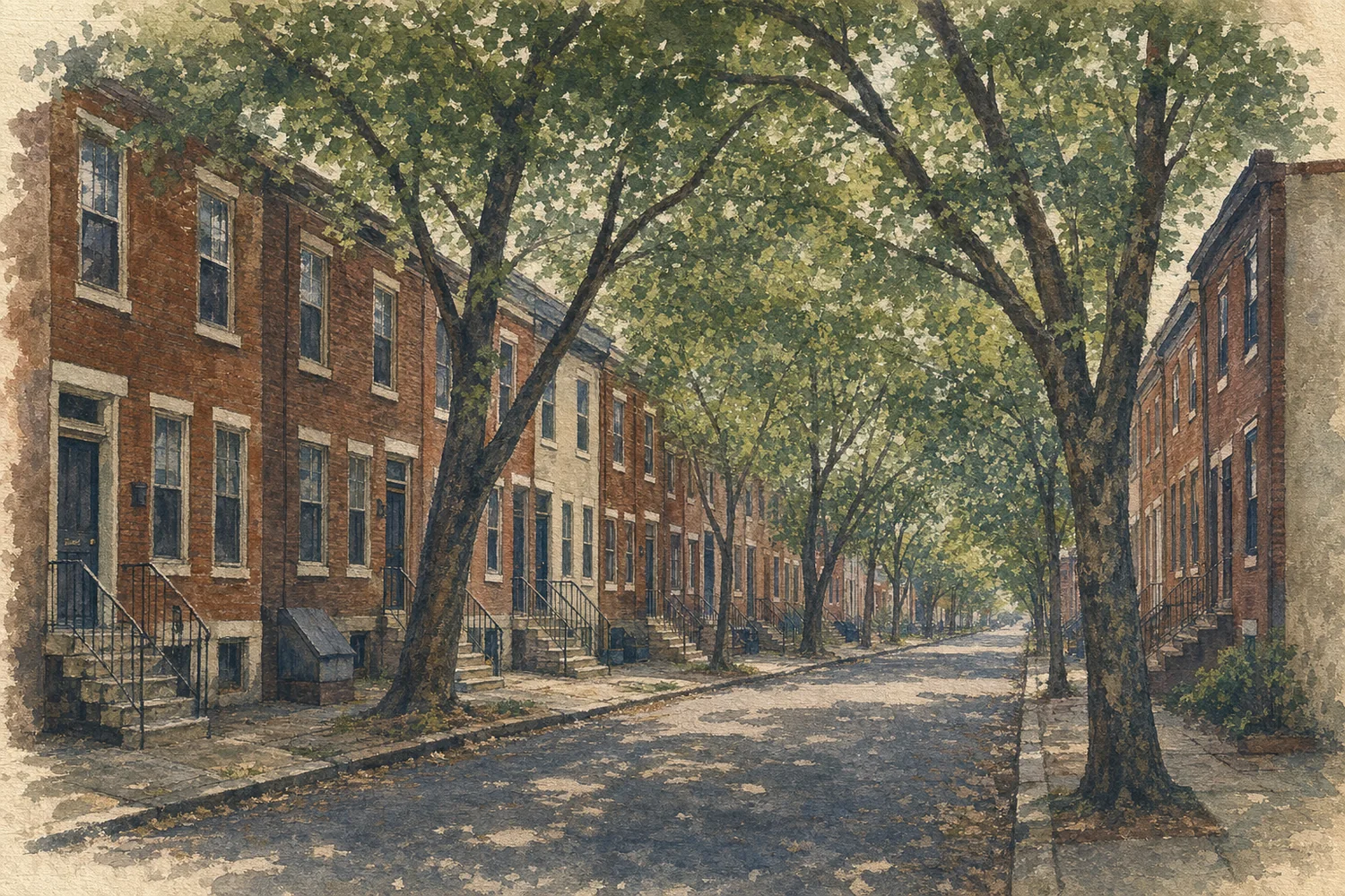 An illustration of Bella Vista, Philadelphia