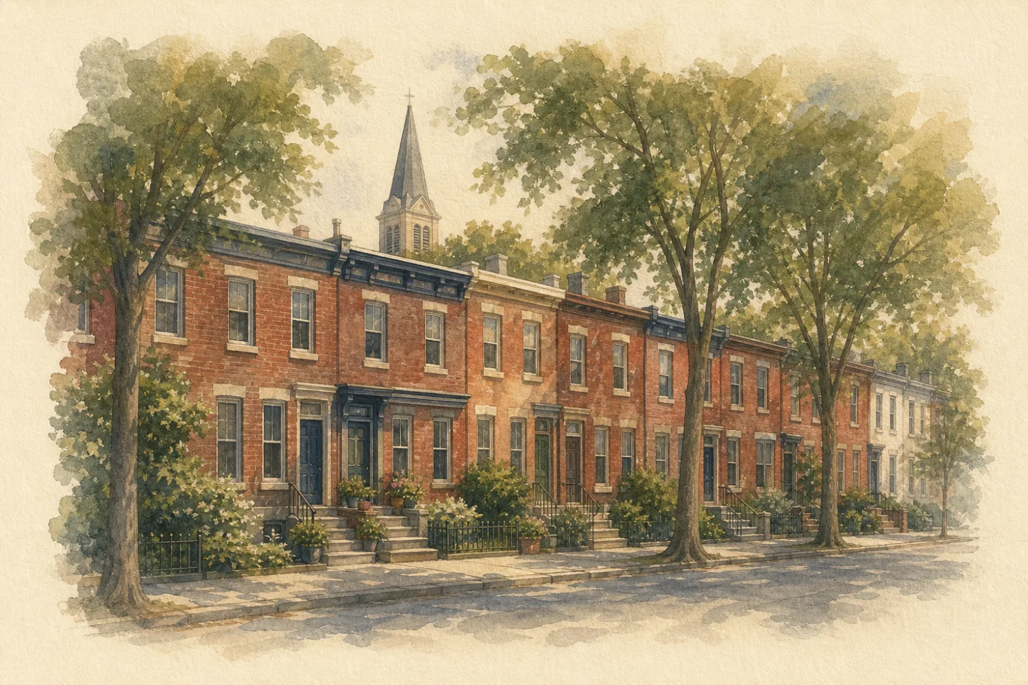 An illustration of Bridesburg, Philadelphia