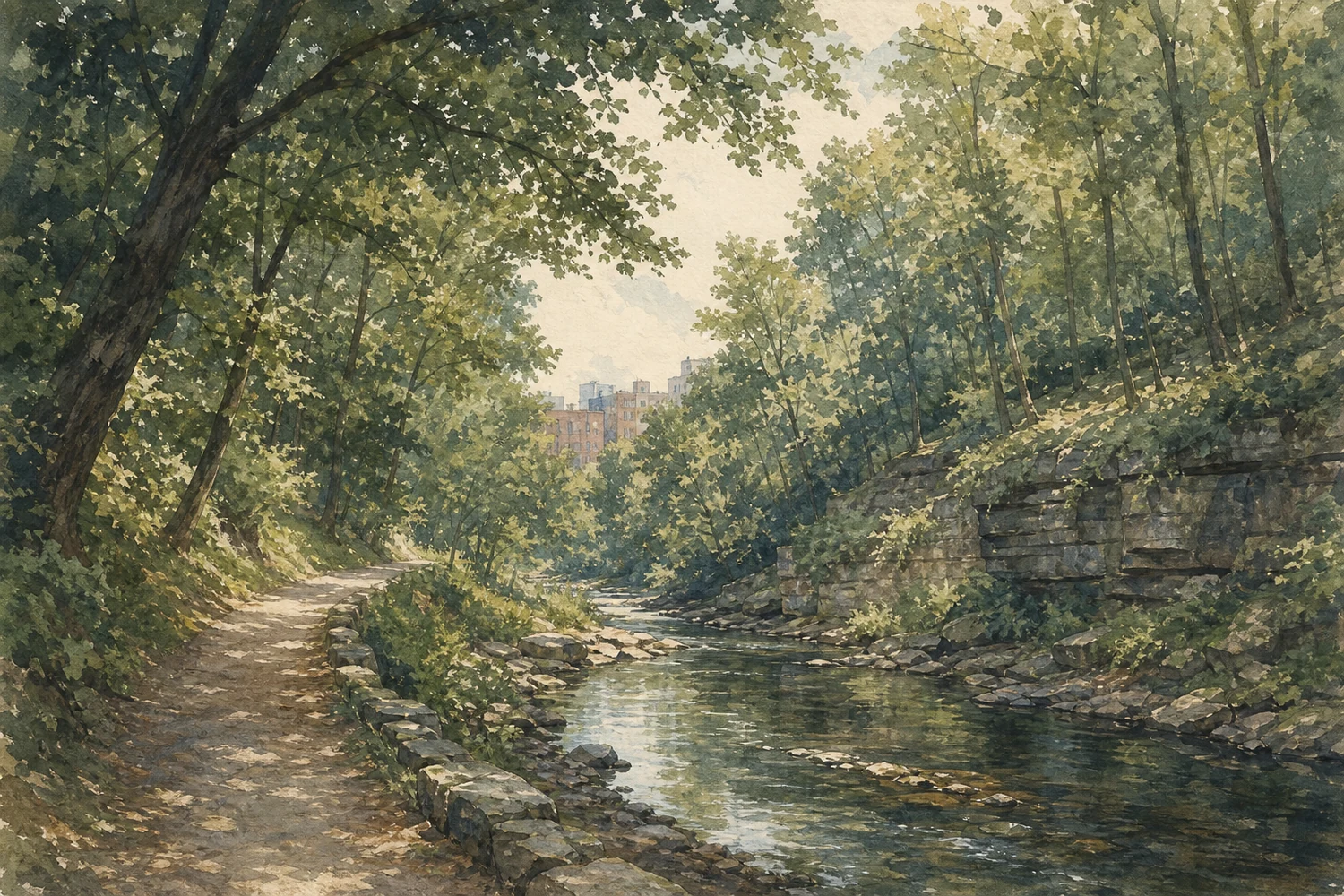 An illustration of Germantown, Philadelphia