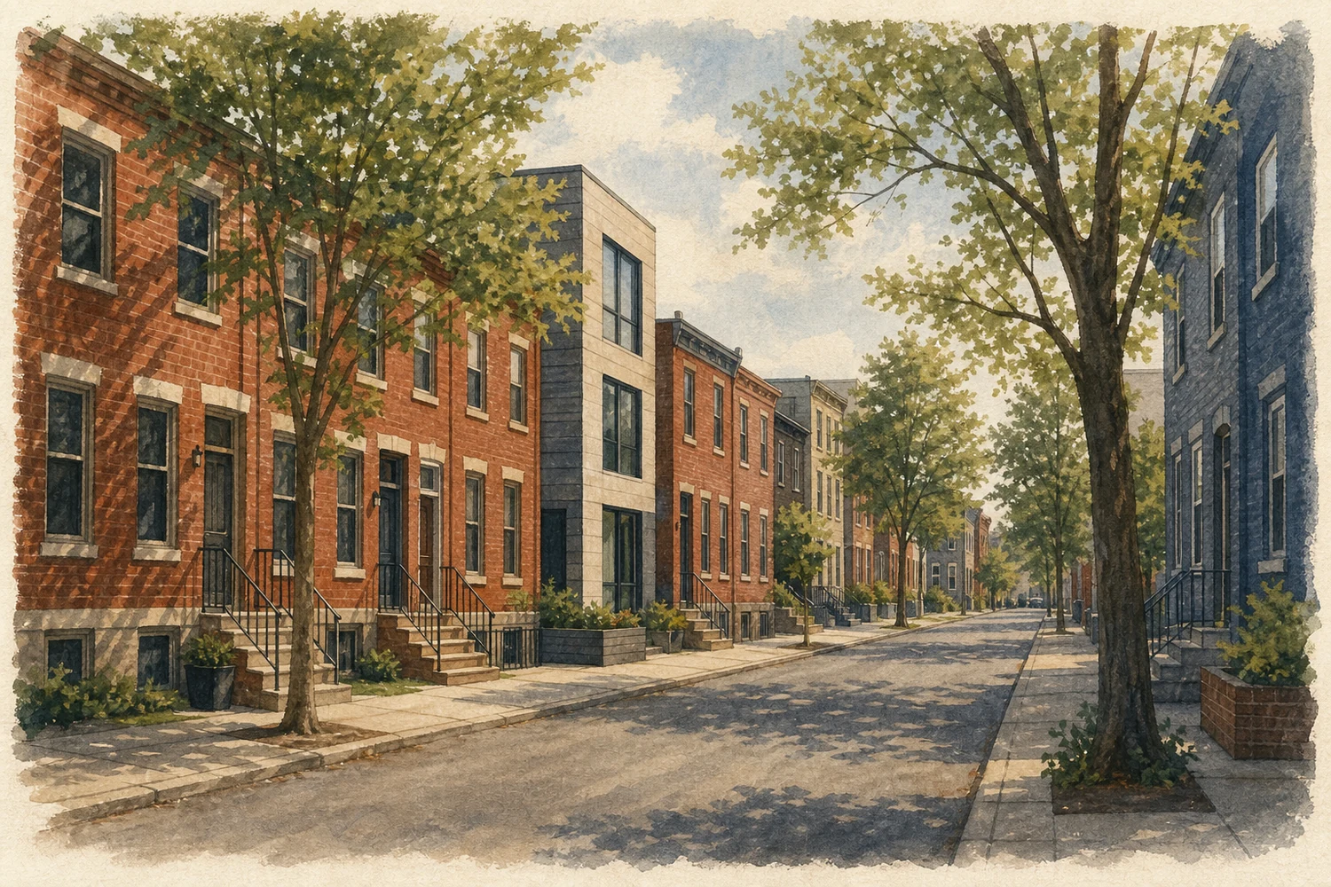 An illustration of Kensington, Philadelphia