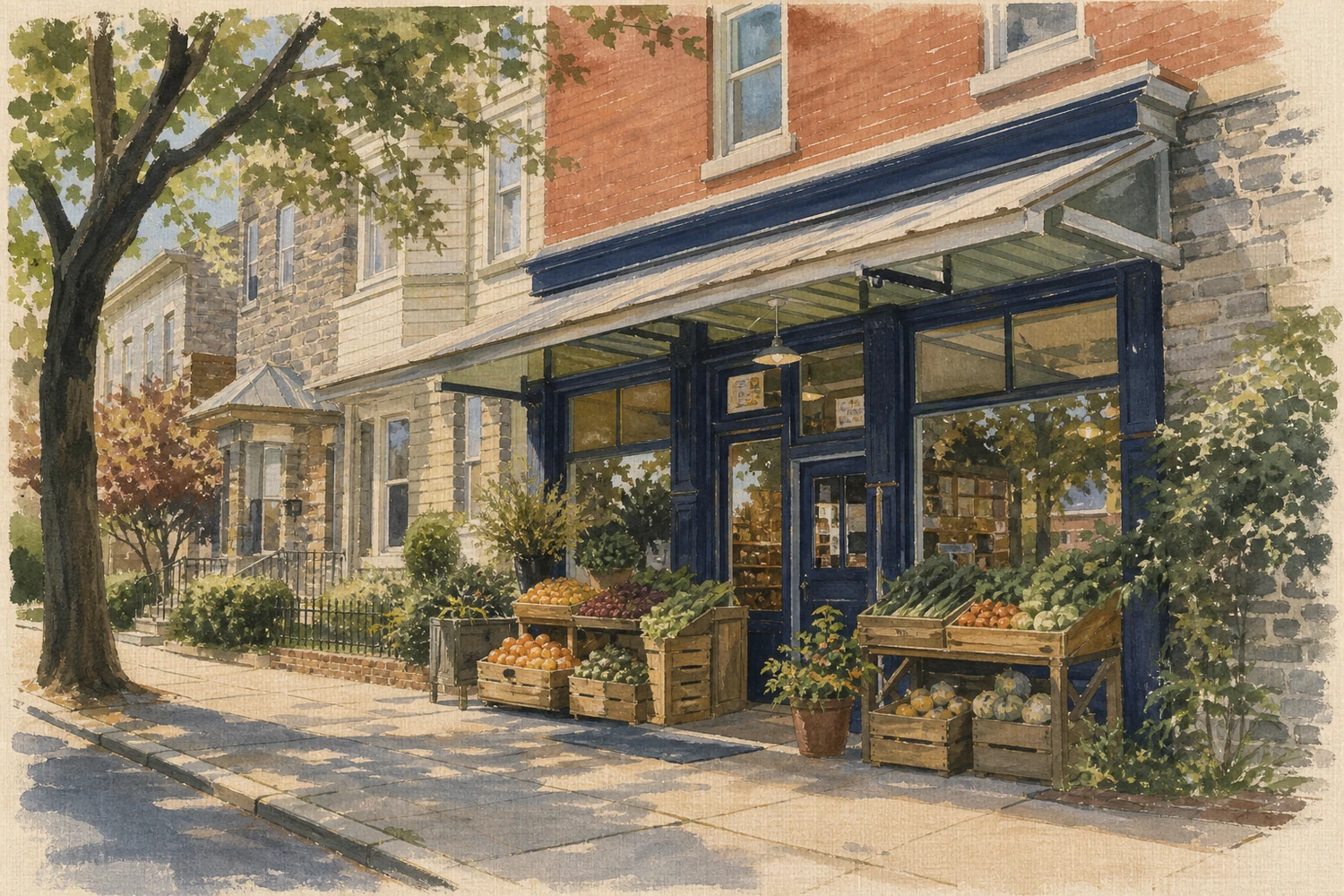 An illustration of Mount Airy, Philadelphia