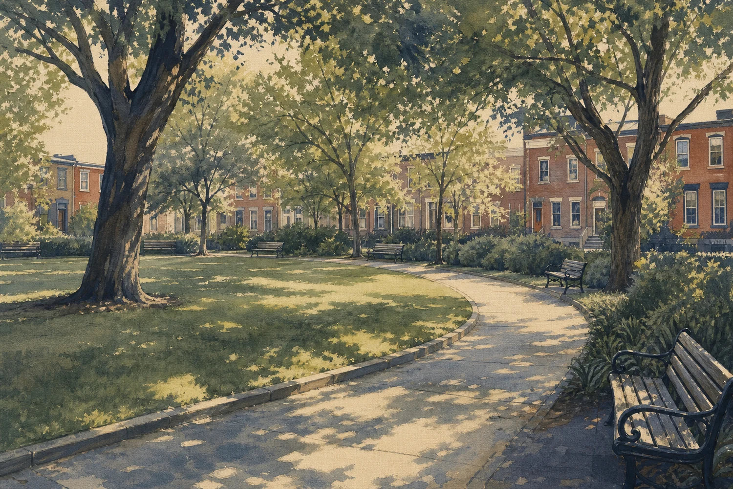 An illustration of Pennsport, Philadelphia