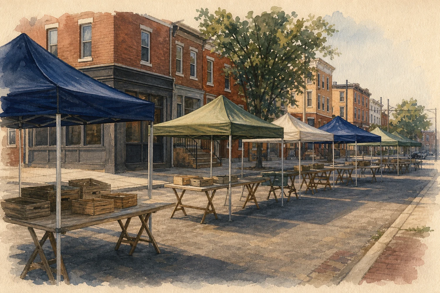 An illustration of Point Breeze, Philadelphia