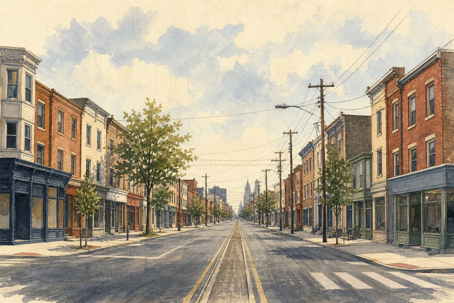 An illustration of Point Breeze, Philadelphia