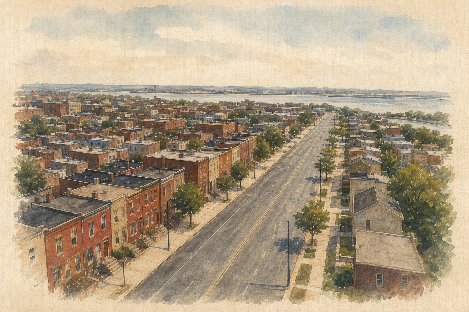 An illustration of Port Richmond, Philadelphia