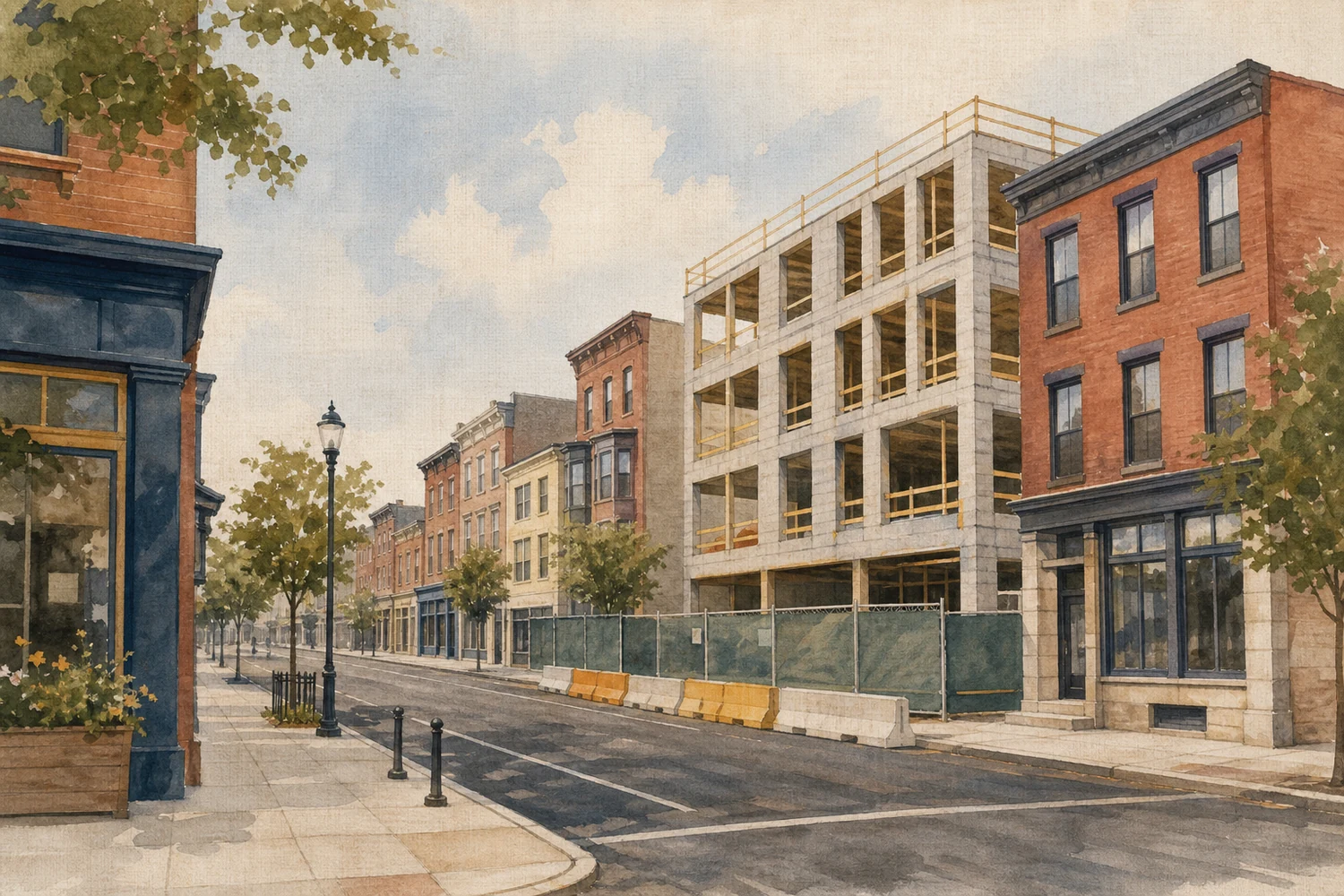 An illustration of Roxborough, Philadelphia